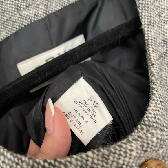 Orvis Womens Tweed Sleeveless 100% Wool Full Front Button Jumper Dress Size 12 P - Picture 5 of 5